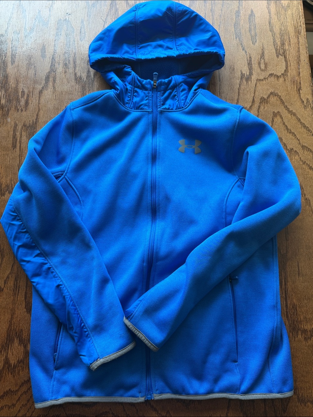 Under Armour Kids Electric Blue Full-Zip Hooded Jacket